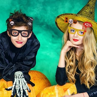 Halloween Glasögon Fest Kostymdekoration - Häxa + Spöke