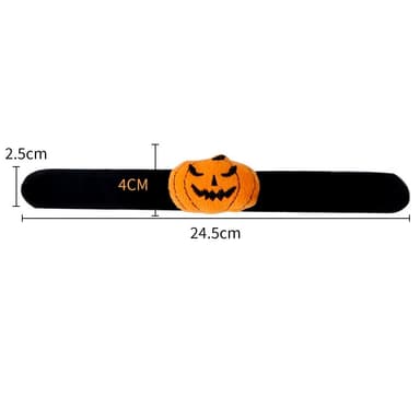 Halloween Slap Band Armband för Party Fest Maskerad - Pumpa