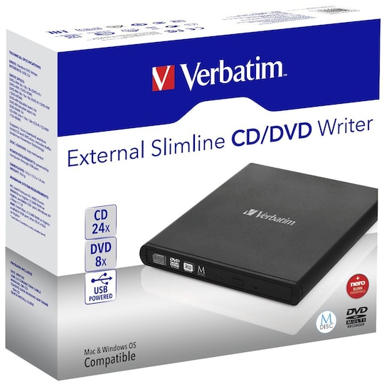 Verbatim Mobile DVD brännare (svart)