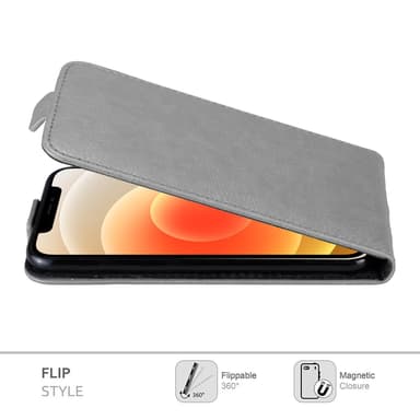 iPhone 12 MINI Flipfodral Skal (Grå)