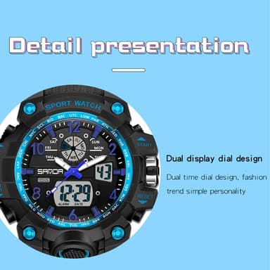 Armbandsklocka Armbandsur Digital vattentät sportklocka etc