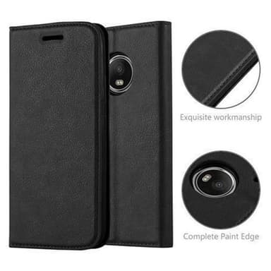 Motorola MOTO G5 PLUS Plånboksfodral Skal (Svart)
