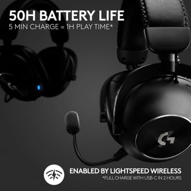 Logitech G Pro X 2 Lightspeed trådlöst gamingheadset (svart)