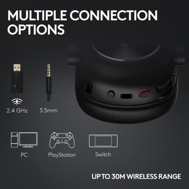Logitech G Pro X 2 Lightspeed trådlöst gamingheadset (vit)