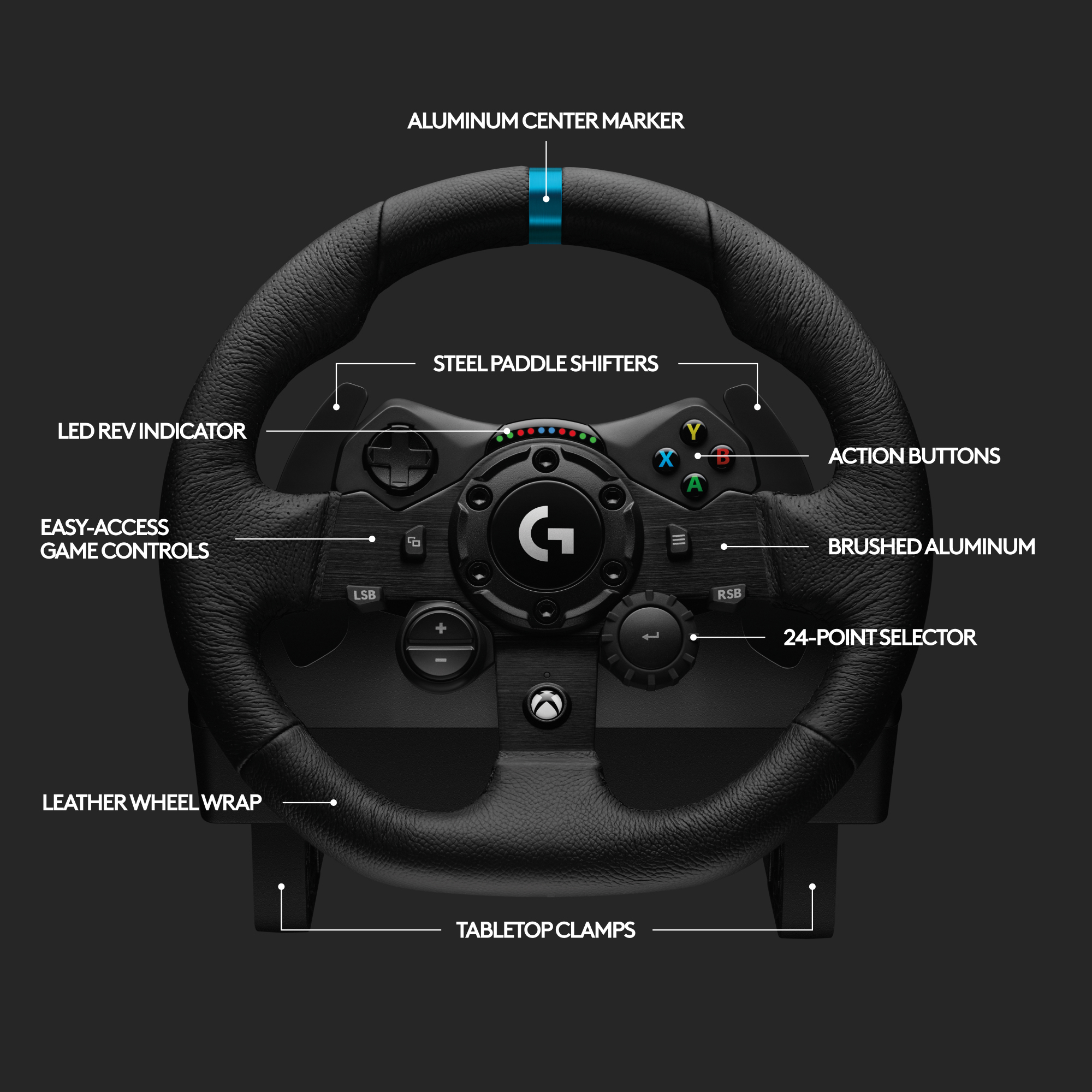 Logitech G923 Xbox racingratt och pedaler