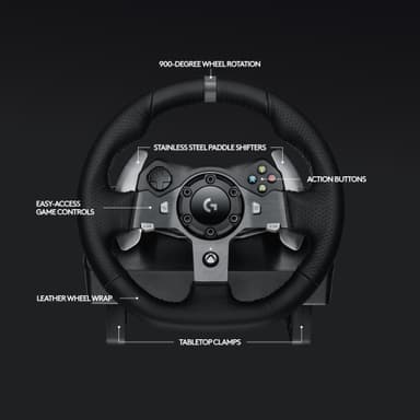 Logitech G920 Driving Force Ratt till racingspel