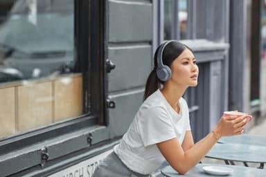 Sony h.ear on 2 Mini Wireless on-ear hörlurar blå