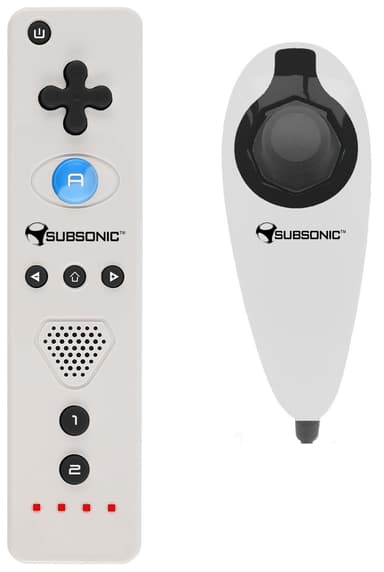 Subsonic Rainbow Trådlös kontroll till Wii (vit)