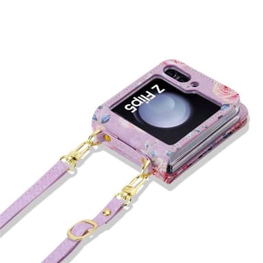 POLA Flower fodral Samsung Galaxy Z Flip 5 - Purple