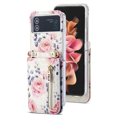 POLA Flower fodral Samsung Galaxy Z Flip 4 - White