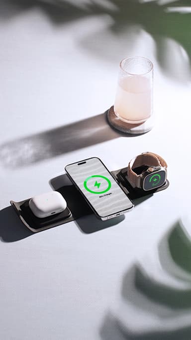 Mophie 3-i-1 MagSafe trådlös reseladdare