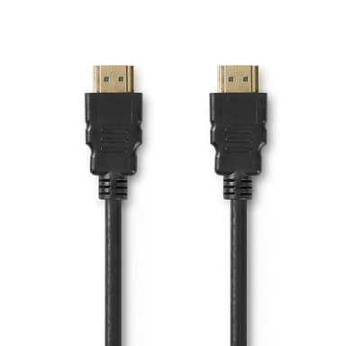 Nedis Premium High Speed ​​HDMI ™ kabel med Ethernet | HDMI™ Kontakt | HDMI™ Kontakt | 4K@60Hz | 18 Gbps | 2.00 m | Rund | PVC | Svart | Plastpåse