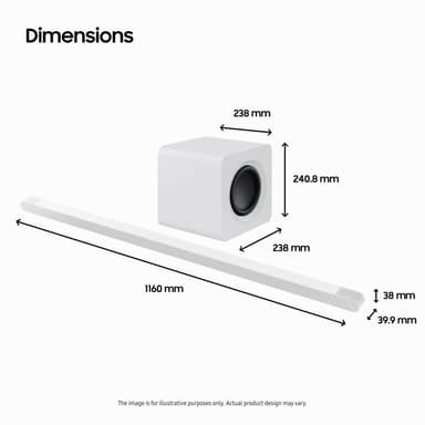 Samsung HW-S811B soundbar med subwoofer