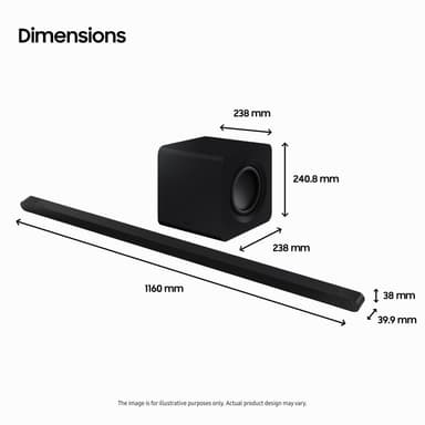 Samsung HW-S810B soundbar med subwoofer