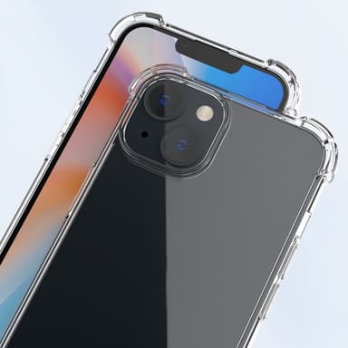 För iPhone 15 Skal Fodral TPU-ram + Akryl Baksida Telefonfodral