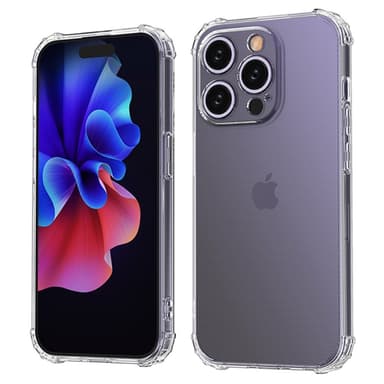 För iPhone 15 Pro Skal Fodral TPU-ram + Akryl Baksida Telefonfodral