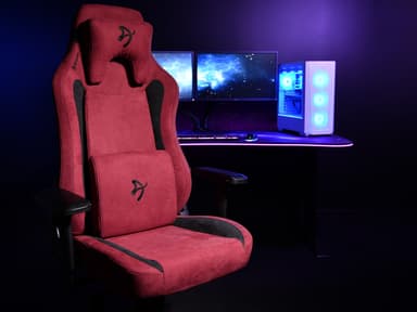 Arozzi Vernazza Supersoft Fabric gamingstol (röd)
