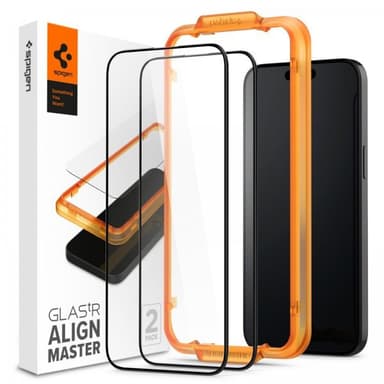 Spigen iPhone 15 Pro Skärmskydd GLAS.tR ALIGNmaster 2-pack