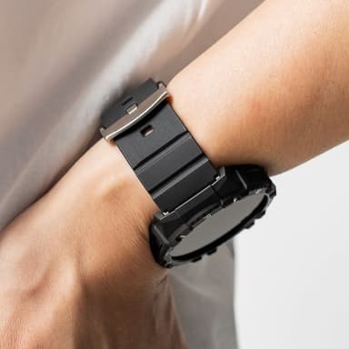 Ringke Samsung Galaxy Watch 20mm Armband Rubber One Bold Band Svart
