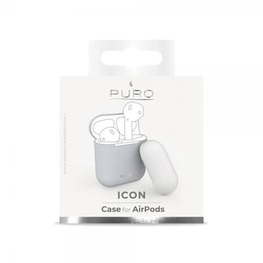 Puro AirPods 1/2 Skal Icon Ljusblå