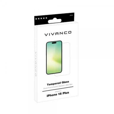 Vivanco iPhone 15 Plus Skärmskydd Härdat Glas
