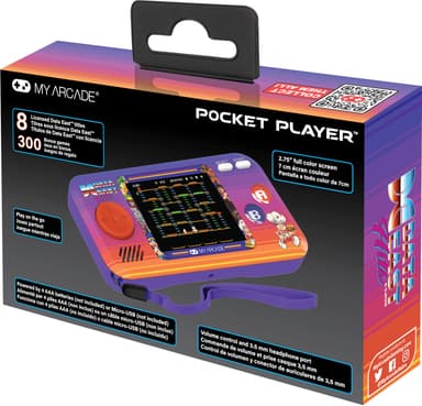 My Arcade Pocket Player Data East Hits handhållen konsol