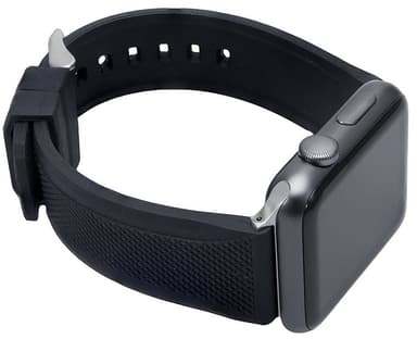Wristouch 42mm Apple Watch Sport gummiarmband (svart)