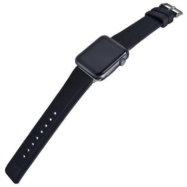 Wristouch 42mm Apple Watch Sport gummiarmband (svart)