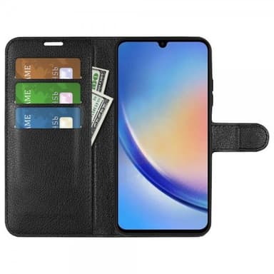 Nordic Covers Samsung Galaxy A34 5G Fodral Litchi Raven Black