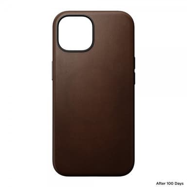 NOMAD iPhone 15 Skal Modern Leather Case Brun