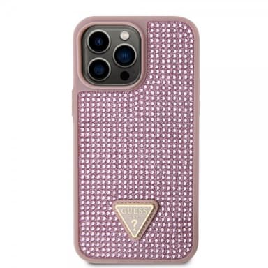 Guess iPhone 15 Pro Max Skal Rhinestone Rosa