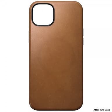 NOMAD iPhone 15 Plus Skal Modern Leather Case English Tan