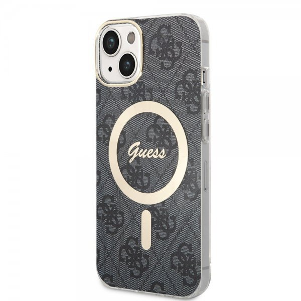 Guess iPhone 15 Skal 4G Pattern MagSafe Svart