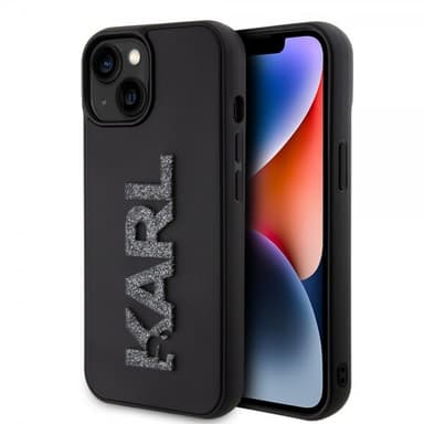 Karl Lagerfeld iPhone 15 Skal 3D Rubber Karl Svart
