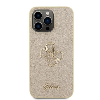 Guess iPhone 15 Pro Max Skal Fixed Glitter Guld