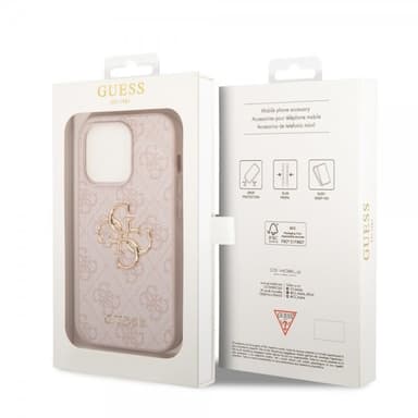 Guess iPhone 15 Pro Max Skal 4G Logo Rosa