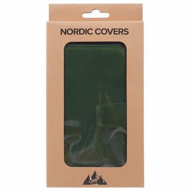 Nordic Covers iPhone 15 Plus Fodral Essential Leather Juniper Green
