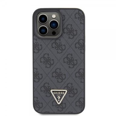 Guess iPhone 15 Pro Max Skal 4G Metal Triangle Strass Svart