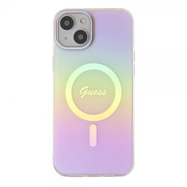 Guess iPhone 15 Skal Script MagSafe Rosa