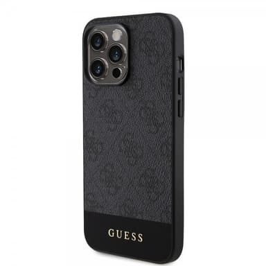 Guess iPhone 15 Pro Skal Bottom Stripe MagSafe Svart