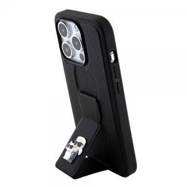Karl Lagerfeld iPhone 15 Pro Max Skal Grip Stand Function Svart