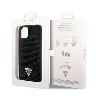 Guess iPhone 15 Plus Skal Rhinestone Svart