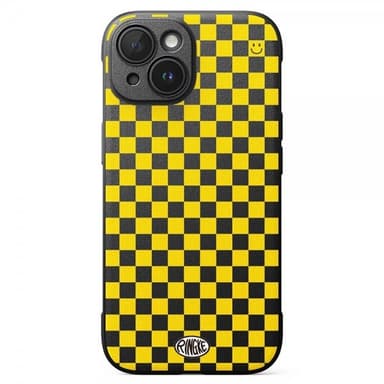 Ringke iPhone 15 Skal Onyx Design Checkerboard Yellow