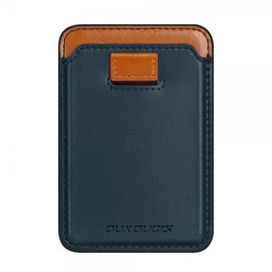 DUX DUCIS MagSafe Korthållare Magnetic Leather Wallet Blå