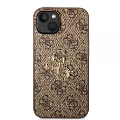 Guess iPhone 15 Plus Skal 4G Logo Brun