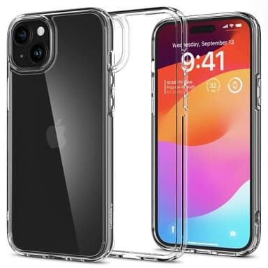 Spigen iPhone 15 Skal Ultra Hybrid Crystal Clear