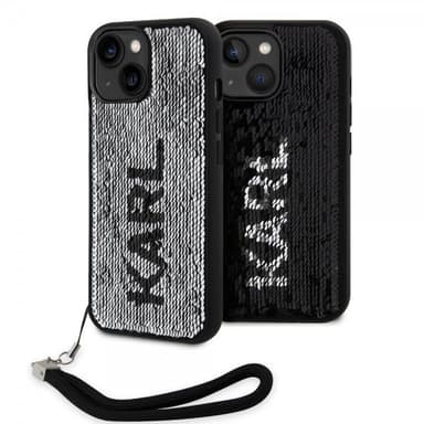 Karl Lagerfeld iPhone 15 Skal Sequin Svart