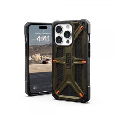 Urban Armor Gear (UAG) iPhone 15 Pro Skal Monarch Kevlar Element Green