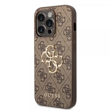 Guess iPhone 15 Pro Skal 4G Logo Brun