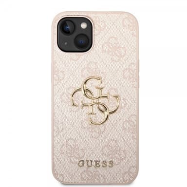 Guess iPhone 15 Skal 4G Logo Rosa